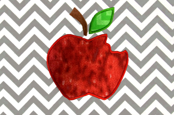 Apple with Bite Applique: A Sweet Stitch for Handmade Gifts
