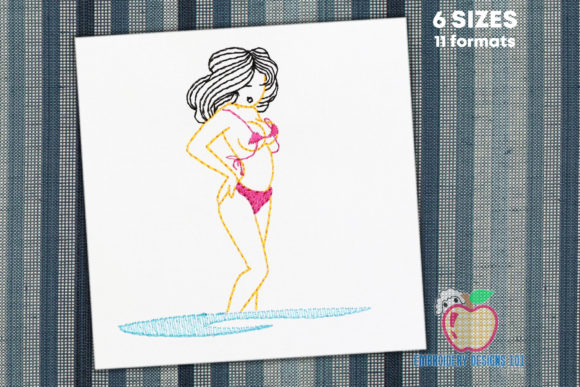 Bikini Girl on the Beach Quick Stitch Review