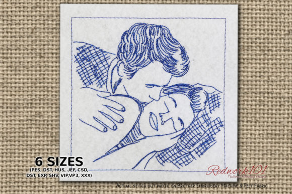 Boy Kissing on Cheeks: A Boutique Embroidery Review