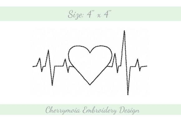 Heartline Heart: A Designer's Take on Modern Valentine Embroidery