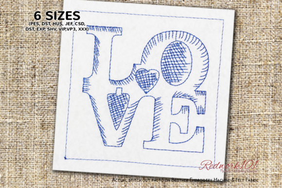 Love Words Redwork: A Seller's Review for Valentine's Day