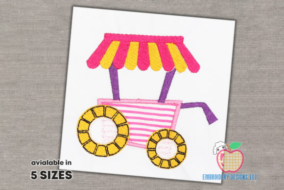 Review: Ice Cream Cart with Shade Applique Design